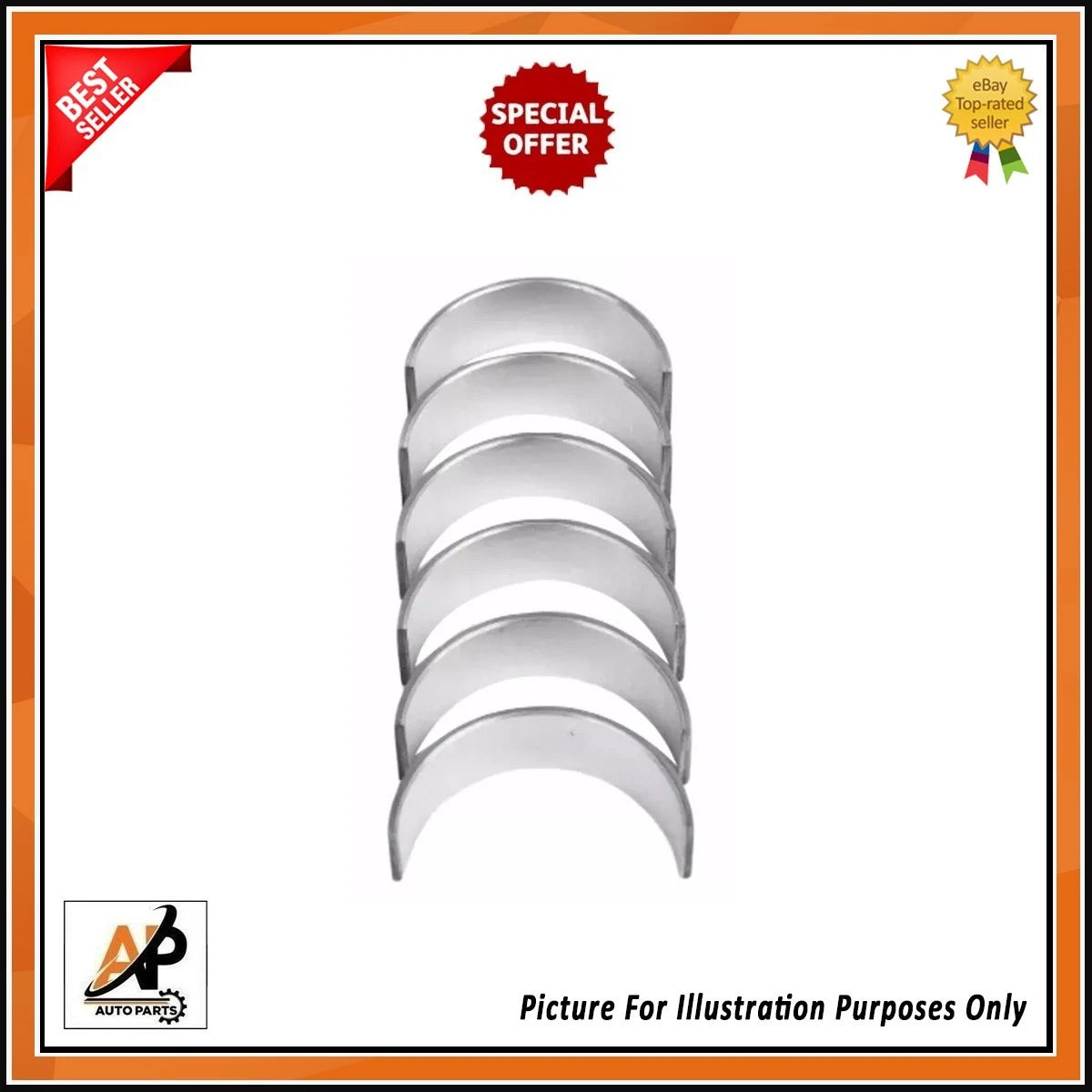 Conrod Bearing Replacement STD Size for Ford Tourneo Connect 1.0 (2002–2023)