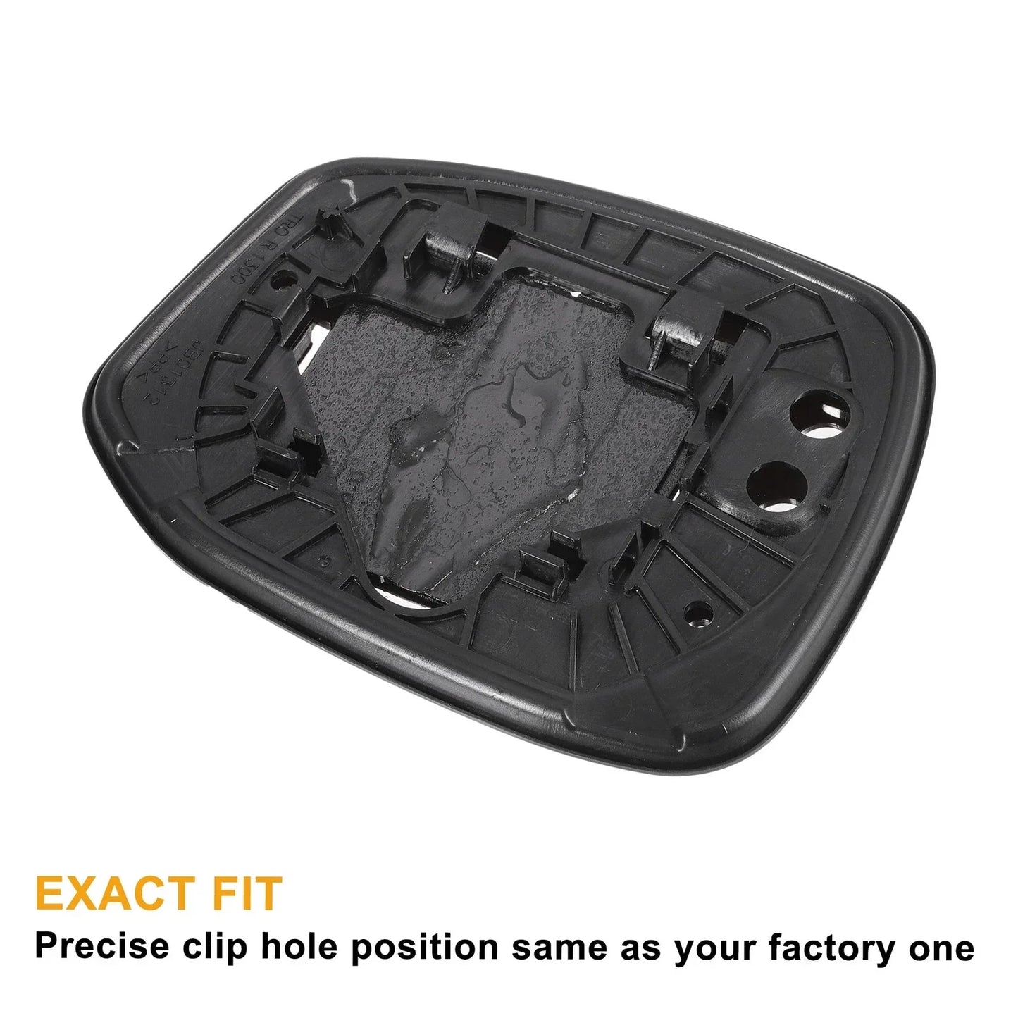 White Mirror Glass w/ Back Non-heated for Honda