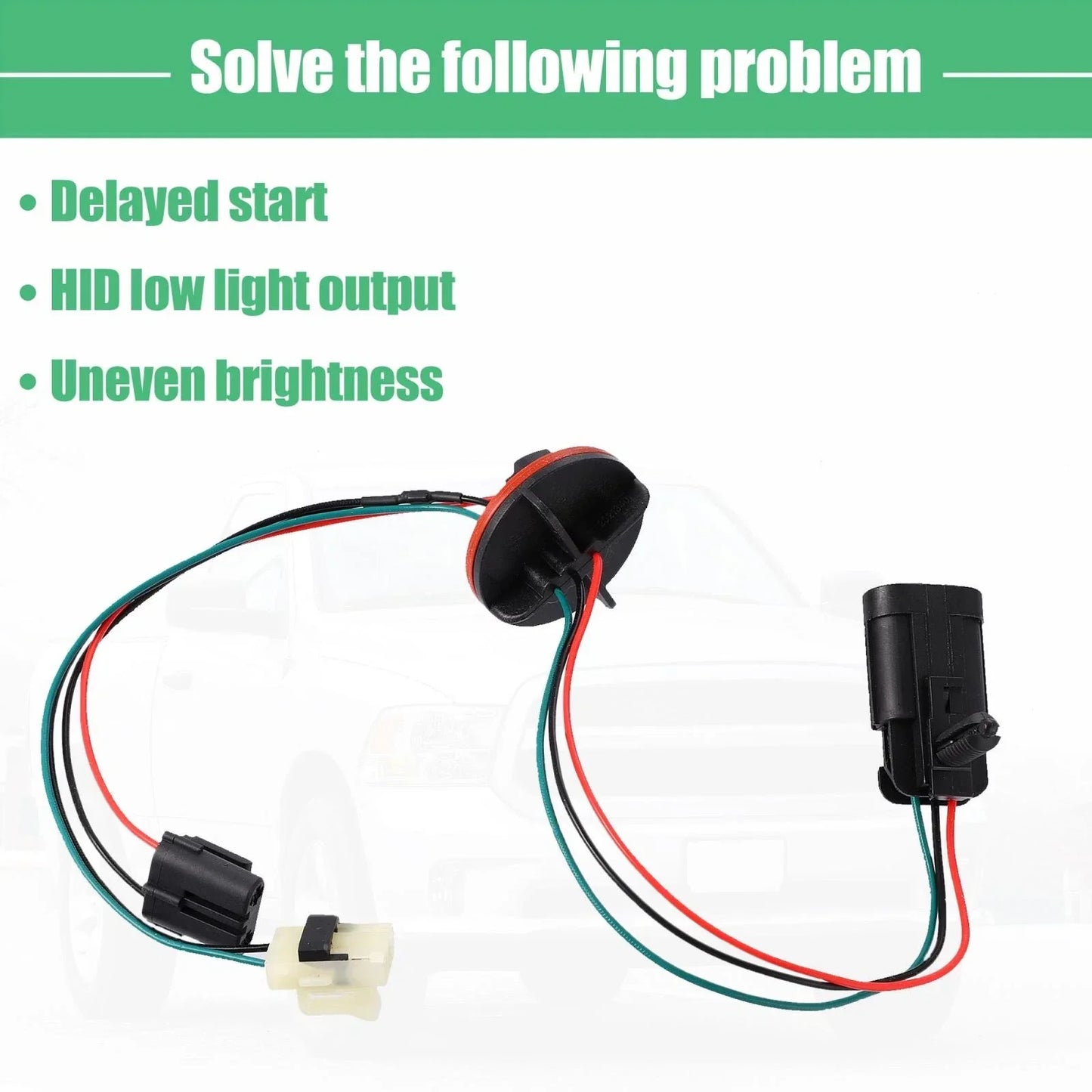 Headlight Lamp Wiring Harness for Dodge Ram 1500 2500 3500 4500 (2002-2023)