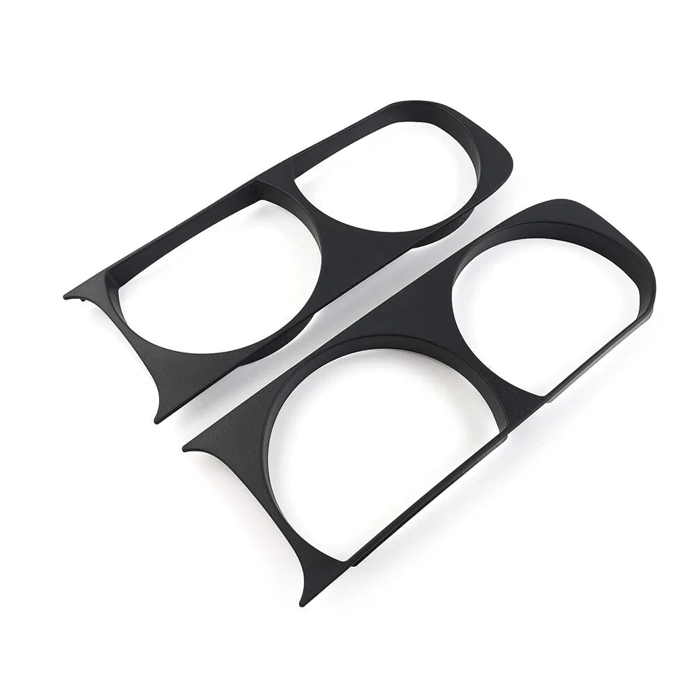 Matte Black Headlight Bezel Trim for Dodge Challenger (2008-2014)