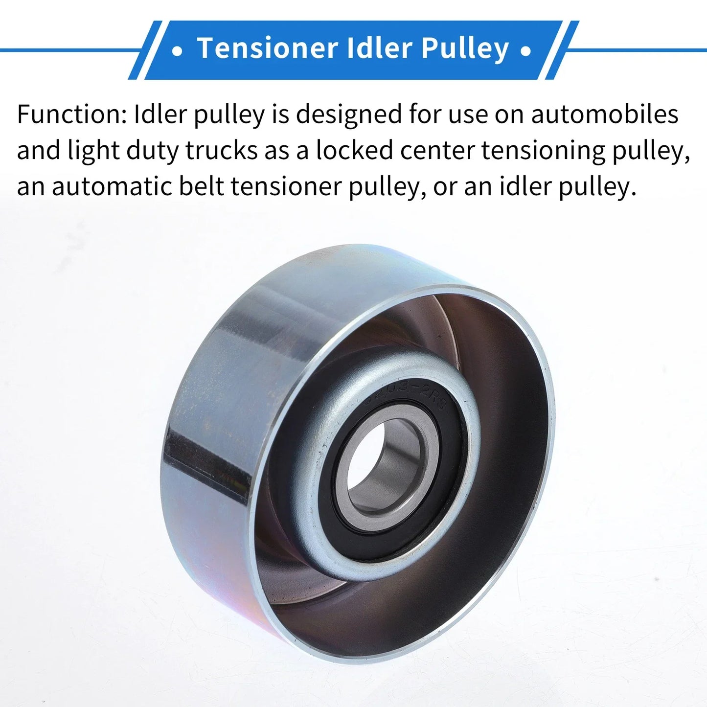 Drive Belt Idler Pulley for Honda Fit (2009-2013) 1 x OEM Replacement Part