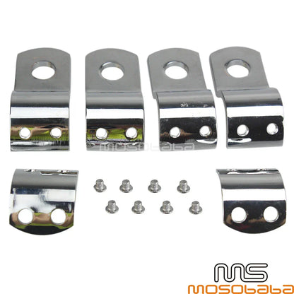 1-1/4" Highway Engine Guard Foot Pegs Clamps for Harley Dyna Sportster (2006-2023)