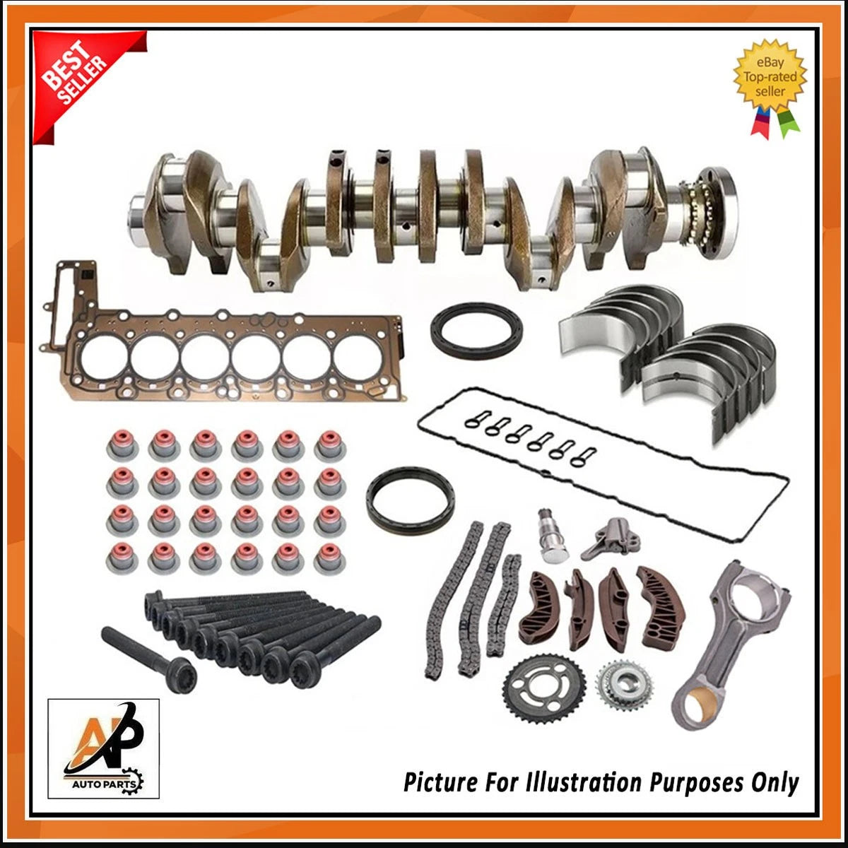 Crankshaft Timing Chain Kit Rebuild for BMW 3 Series 540D (2010–2019)