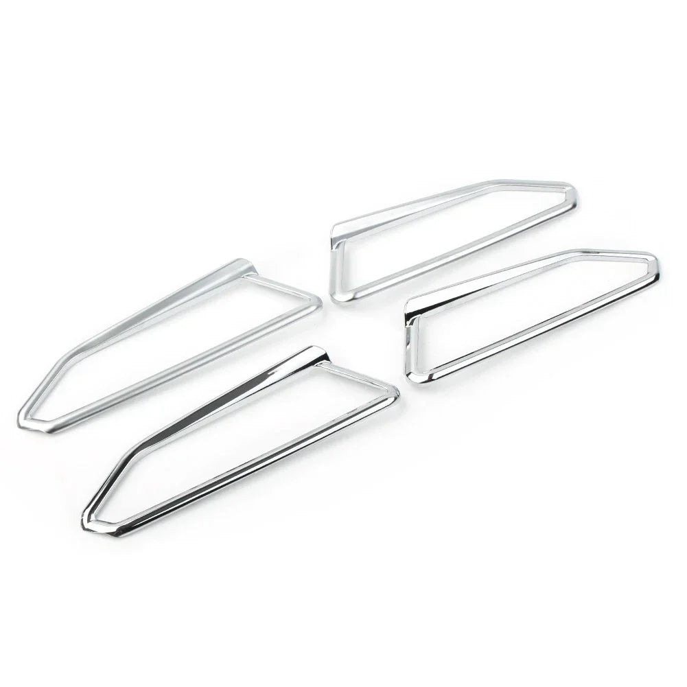 Chrome Front Fog Light Eyebrow Trim Accents for Honda Goldwing GL1800 (2018-2023)