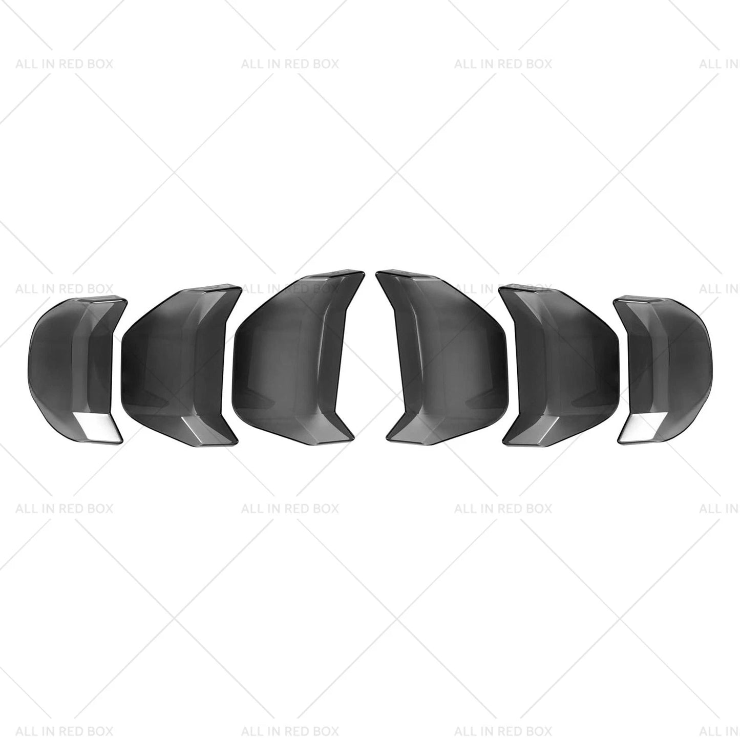 6 x Car Tail Light Lamp Cover Trim for Ford Mustang GT (2018-2022)