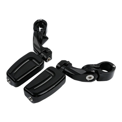 1.25" 32mm Highway Short Angled Mount Foot Pegs for Harley Softail Deluxe