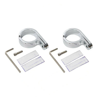 1 1/4" Chrome Universal Handlebar Mounts for Harley