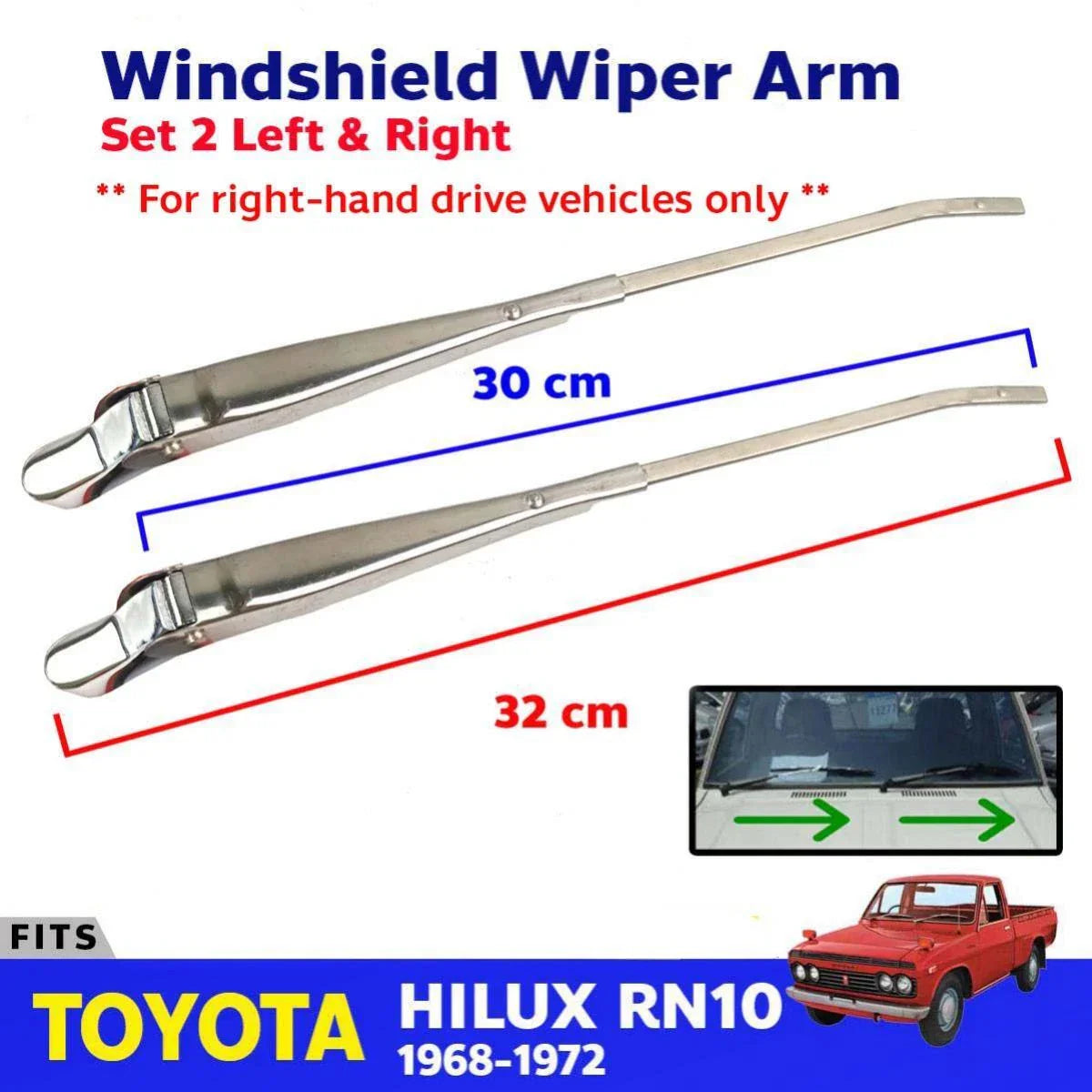 Windshield Wiper Arm L+R (RHD Fits Toyota Hilux RN10 RN15 Pickup 1968-72 D07
