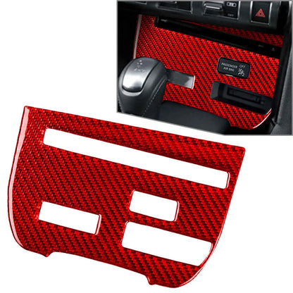 Carbon Red Central Console CD Panel Cover Trim for Nissan GTR R35 (2008-2016)
