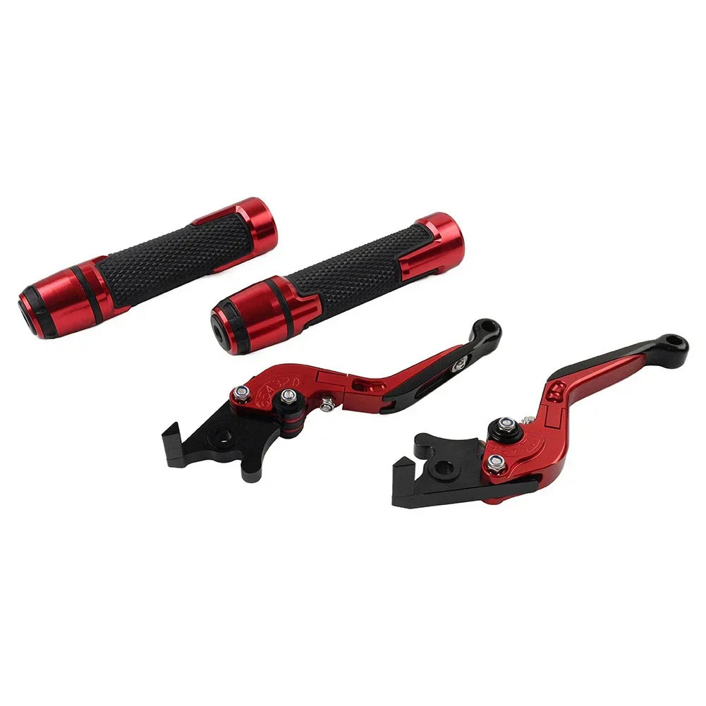 Folding Extendable Brake Clutch Lever Grip Set for Honda Forza 300 (2018-2023)