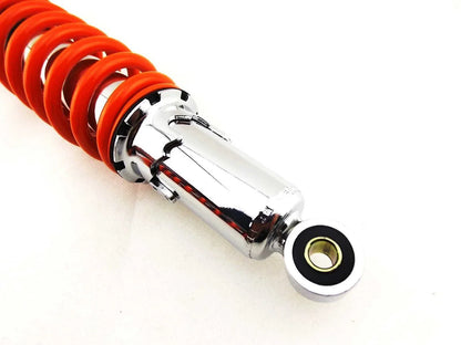 365mm JBS Orange/Chrome Shock Absorbers for Yamaha XT500 (1977-1981)