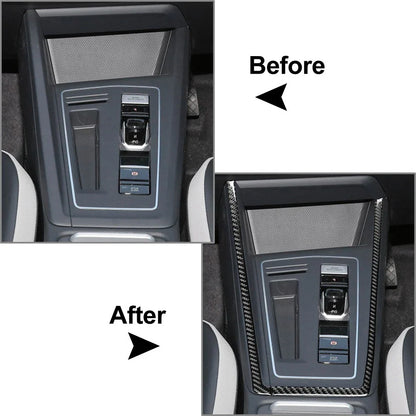 Black Interior Gear Shift Side Frame Trim for Volkswagen Golf MK8 (2021-2023)
