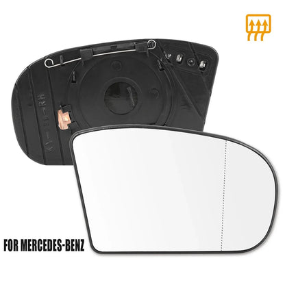 Heated Mirror Glass w/ Backing Plate for Mercedes-Benz E500 E550 (2003-2009)