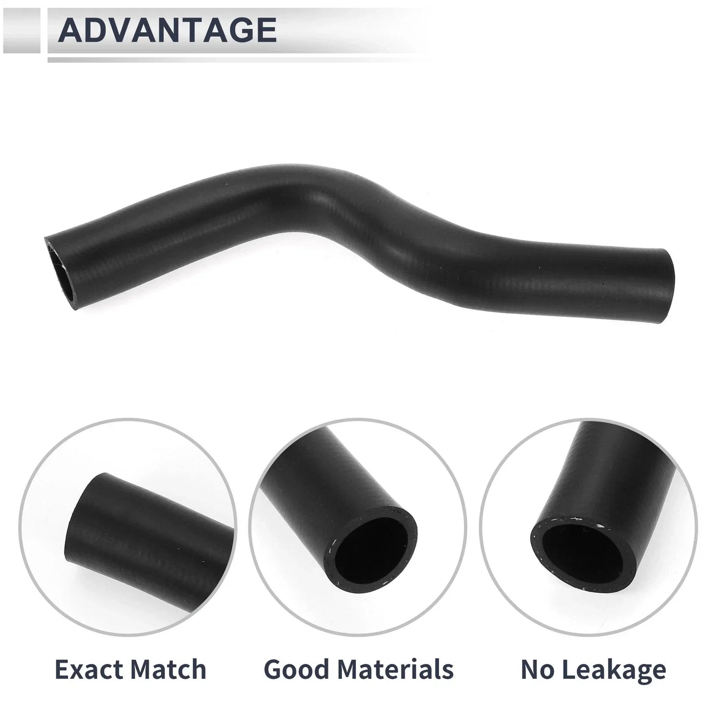 Radiator Coolant Hose for Honda Civic (1992-2000) Rubber Black 1 x Piece