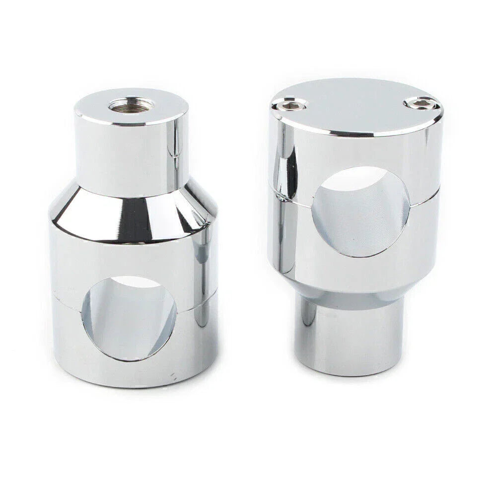 Handlebar Mount Adapter Risers Clamp for Honda Harley Chrome