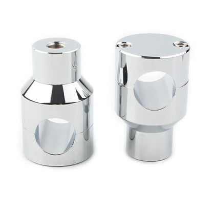 Handlebar Mount Adapter Risers Clamp for Honda Harley Chrome