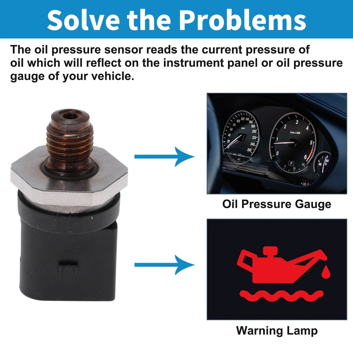 Engine Oil Pressure Sensor for MERCEDES BENZ A-CLASS (W168) (2004-2012)