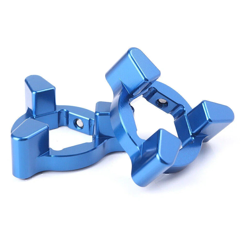Front Anodized Fork Preload Adjusters 19mm for Universal Motor - BLUE