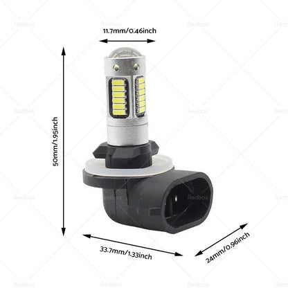 881 H27 30W 6000K White LED Fog Light Bulbs for Car SUV