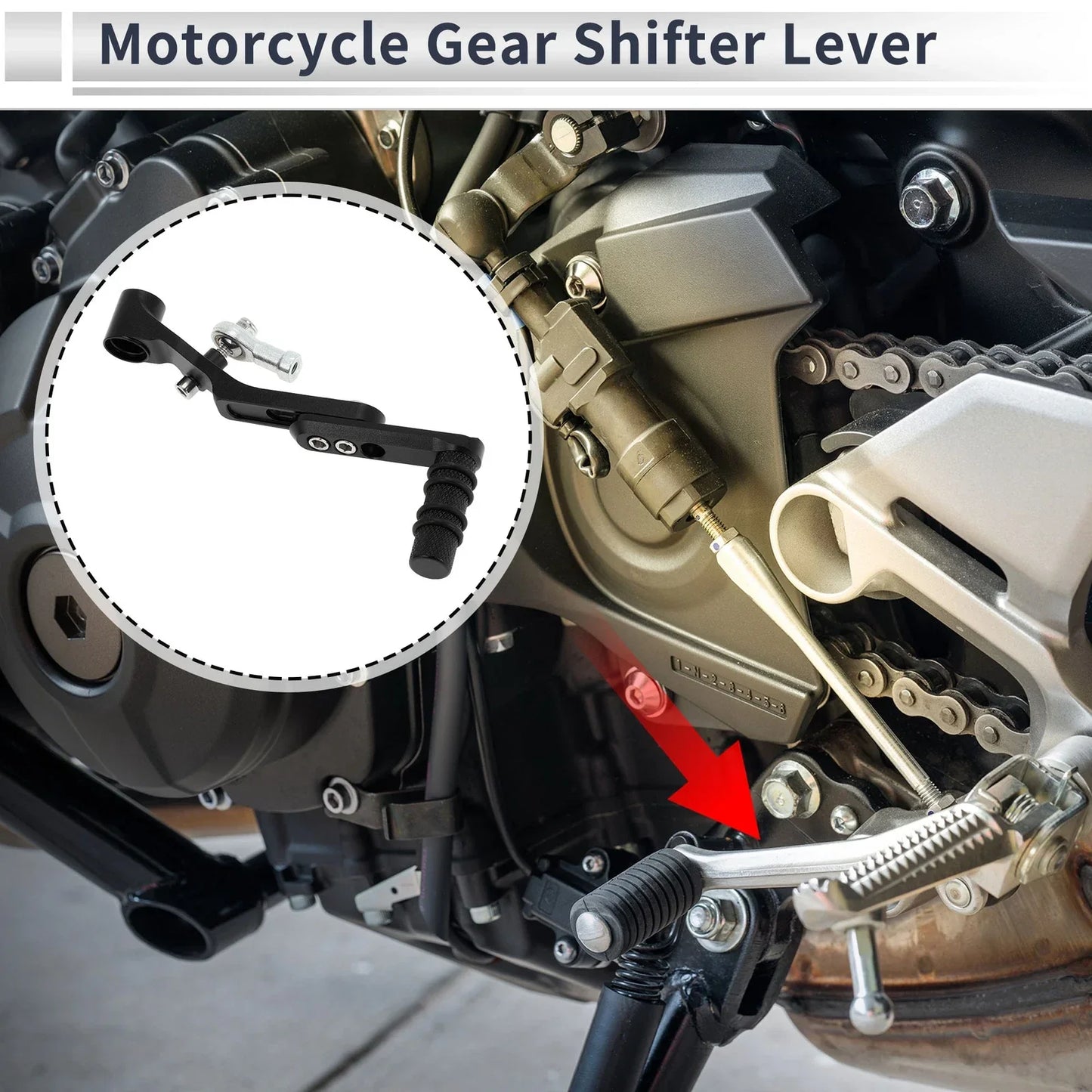 Shifter Lever for Honda CBR650R 2019-2022 - Black Motorcycle Gear