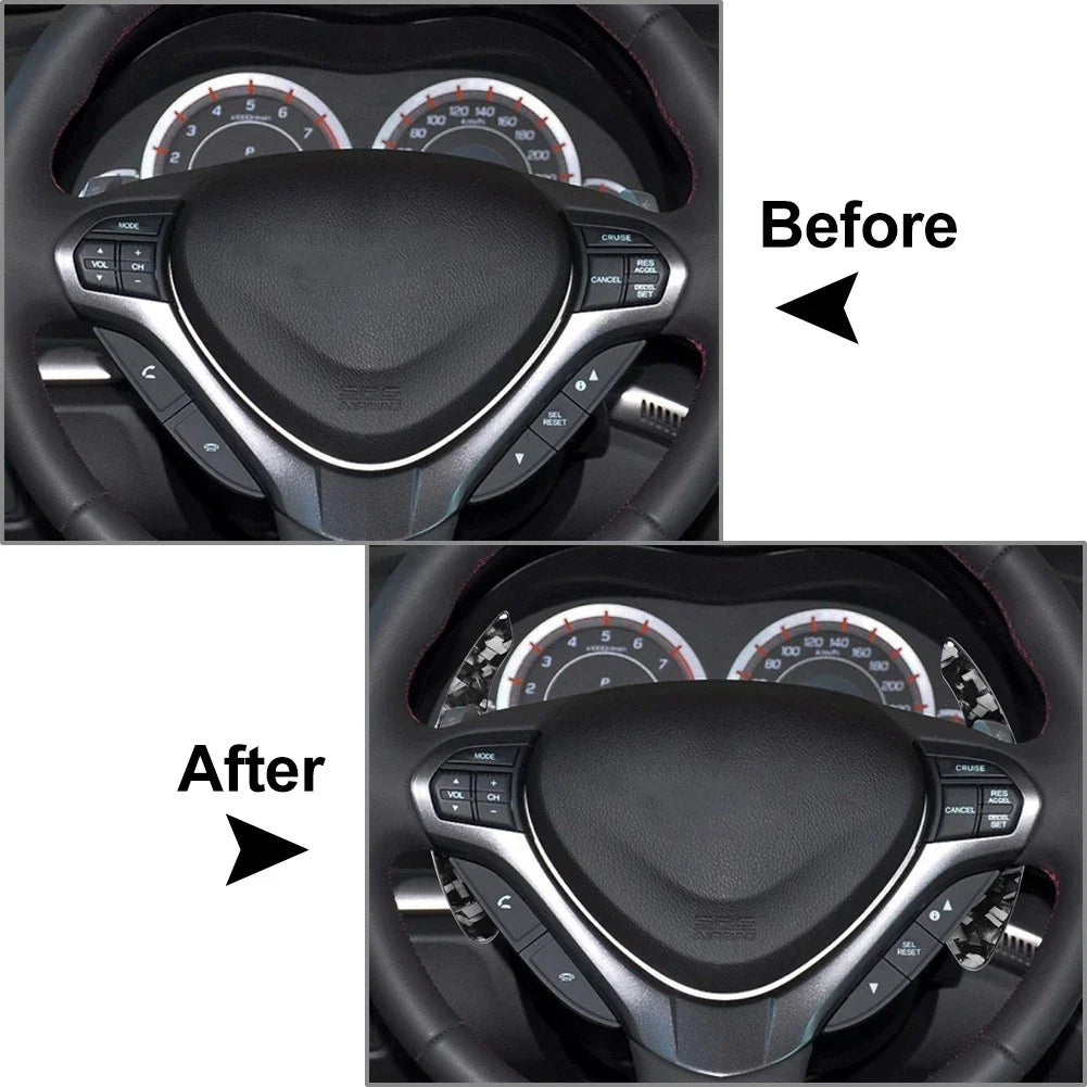 Steering Wheel Shifter Paddle Extensions for Honda Acura MDX ILX RDX TSX TLX