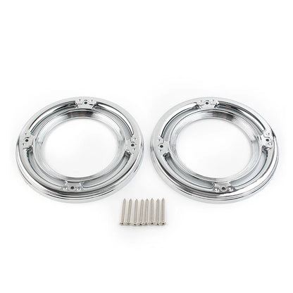 Chrome Rear Speaker Accent Cover Trim for Harley Road Street Tri Glide (2009-2023)