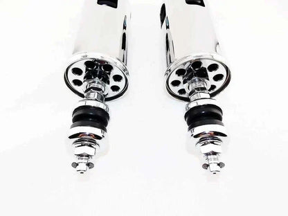 Chrome Rear Shock Absorbers for Harley Davidson FXSTC Softail Custom (07-10)