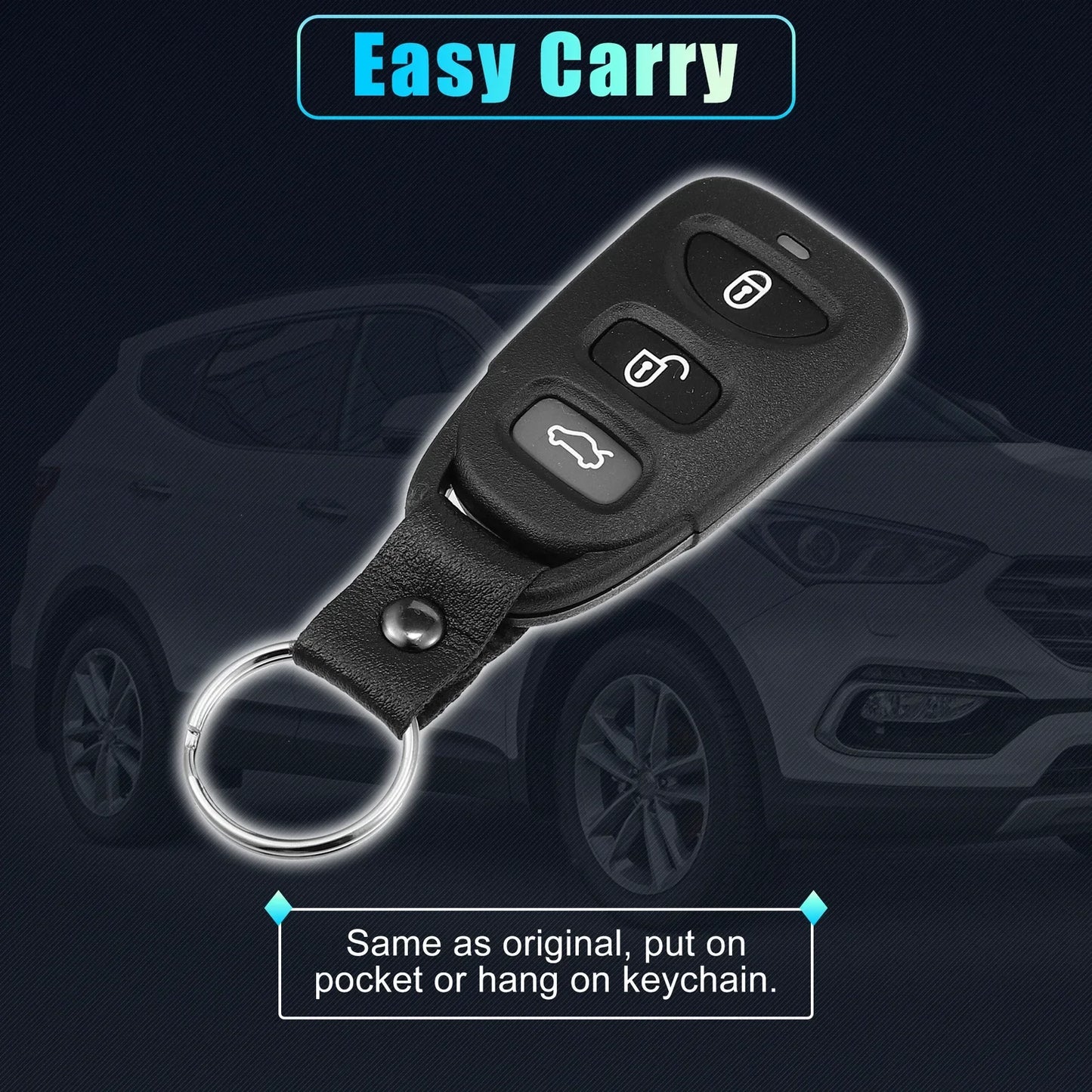 Keyless Entry Remote Key Shell Cover for Hyundai & Kia (No Chip)