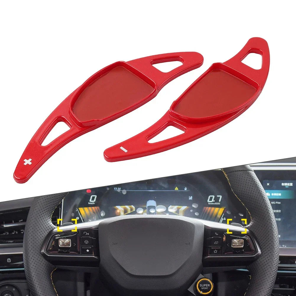 Steering Wheel Paddle Shifter Extensions for MG5 MG7 (2023-2025) Red
