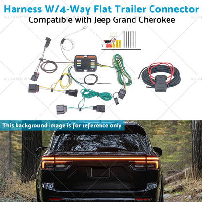 Harness W/4-Way Flat Trailer Connector for Jeep Grand Cherokee (2014-2021)