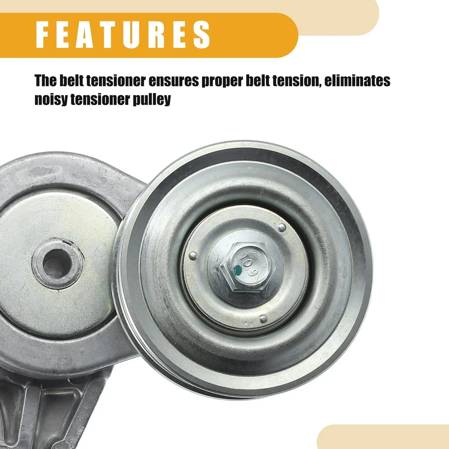 Belt Tensioner Pulley for Honda Civic 2006-2011 - Silver Tone