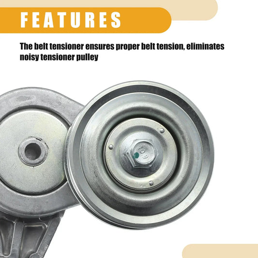 Belt Tensioner Pulley for Honda Civic 2006-2011 - Silver Tone