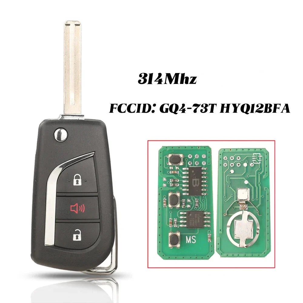 Car Key Remote Control for Toyota Vios Hilux RAV4 Yaris (2017-2021)
