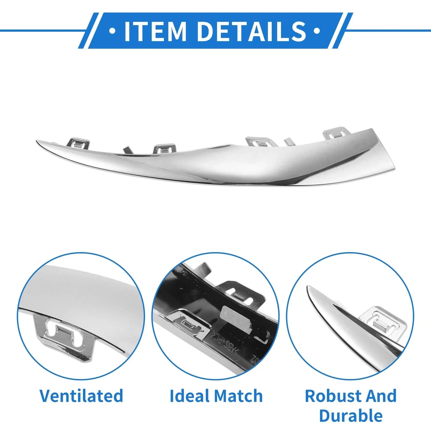 Front Left Bumper Grille Trim for Mercedes-Benz W205 (2019-2021)