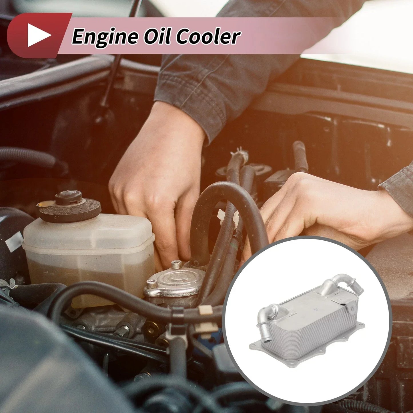 Engine Oil Cooler for Porsche Cayenne 2010-2013 (1 x Cooler)