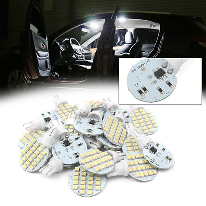 20 x T10/921/194 24SMD LED Cold White Interior Lights for RV Trailers