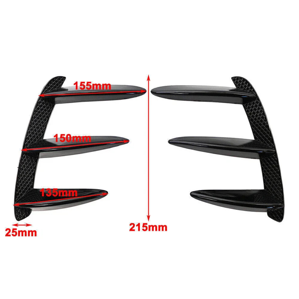 Rear Bumper Splitter Spoiler Air Vent for Mercedes Benz W176 A200 A250 A45 (2012-2018)