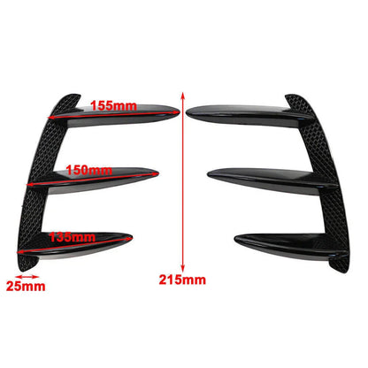 Rear Bumper Splitter Spoiler Air Vent for Mercedes Benz W176 A200 A250 A45 (2012-2018)