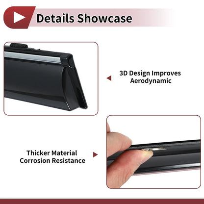 Window Deflectors for Honda Fit Side Window Vent Visors Black 2009-2014