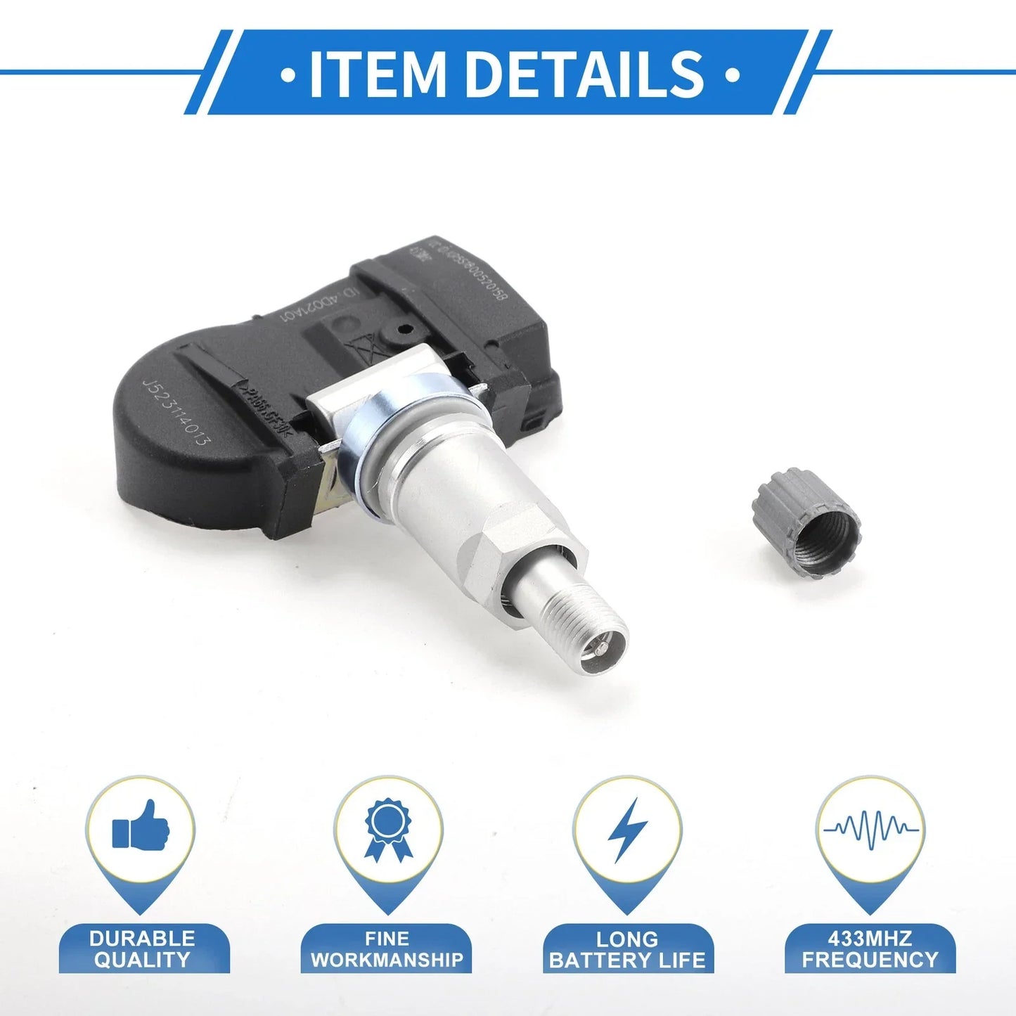 Tire Pressure Sensor for Hyundai Elantra 2011-2015 1 x 433MHz Sensor