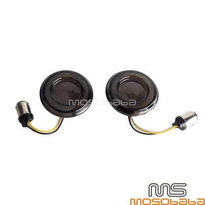 Front LED Turn Signal Lights for Harley Softail Dyna