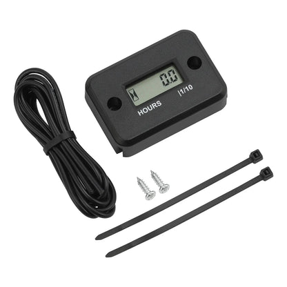 Digital Hour Meter Waterproof LCD Display for Motorcycle ATV Snowmobile Boat