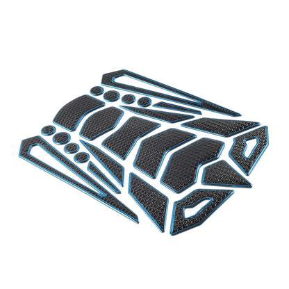 Blue Motorcycle Oil Fuel Tank Pad Cover Guard Protector Decal Sticker