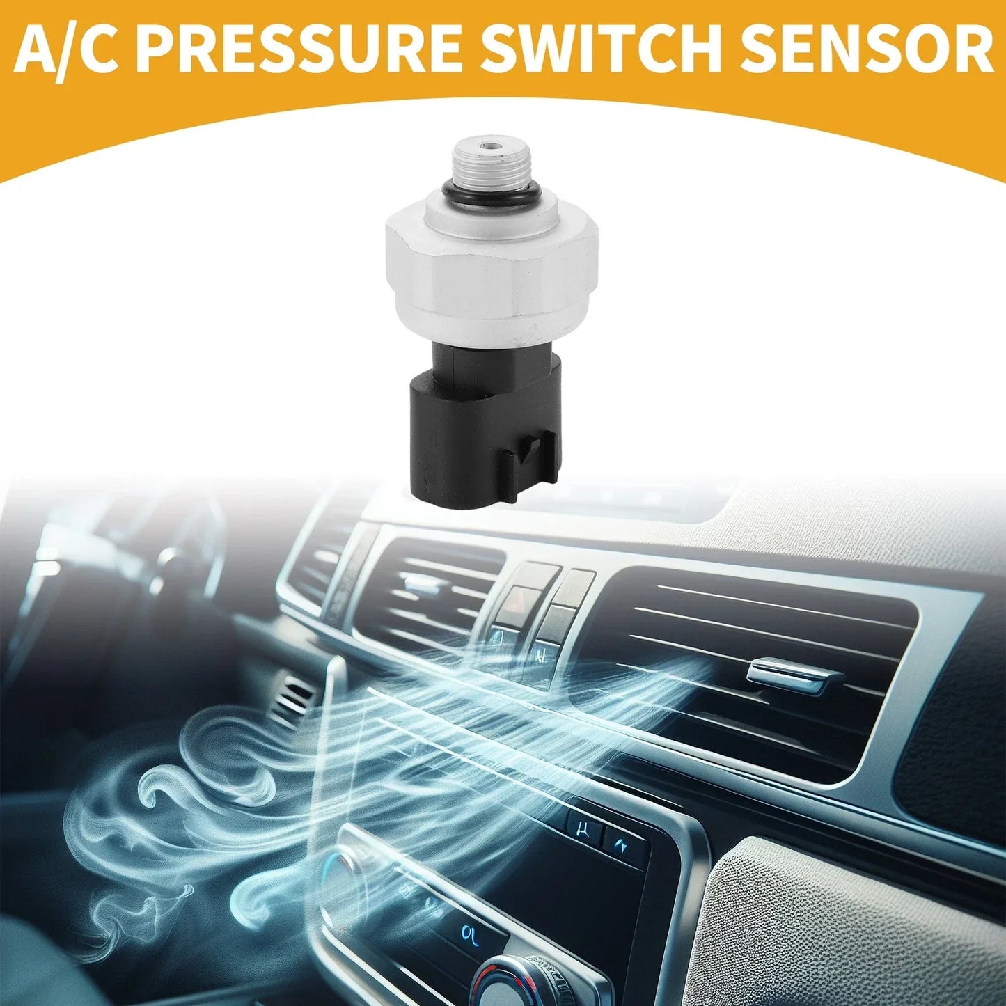 A/C Pressure Switch Sensor for Toyota Camry (2006-2017) - Durable Plastic & Metal