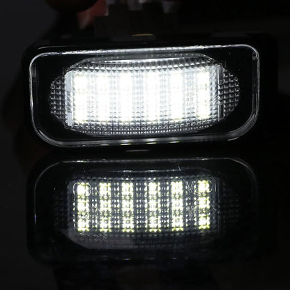 2 x LED License Plate Lights for Mercedes-Benz C320 C350 C230 C280 (2001-2010)