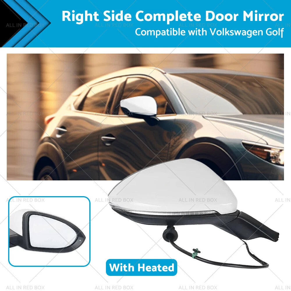 Right Heated Door Mirror for VW Golf MK7 (2013-2021)