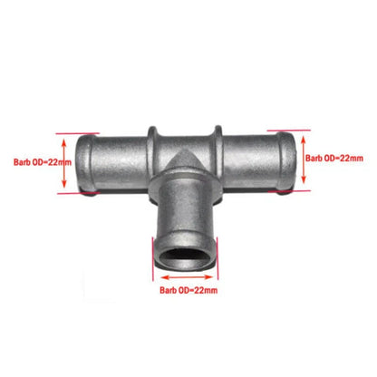 Hose Connector 3/4" Tee for Cooling Water Hoses