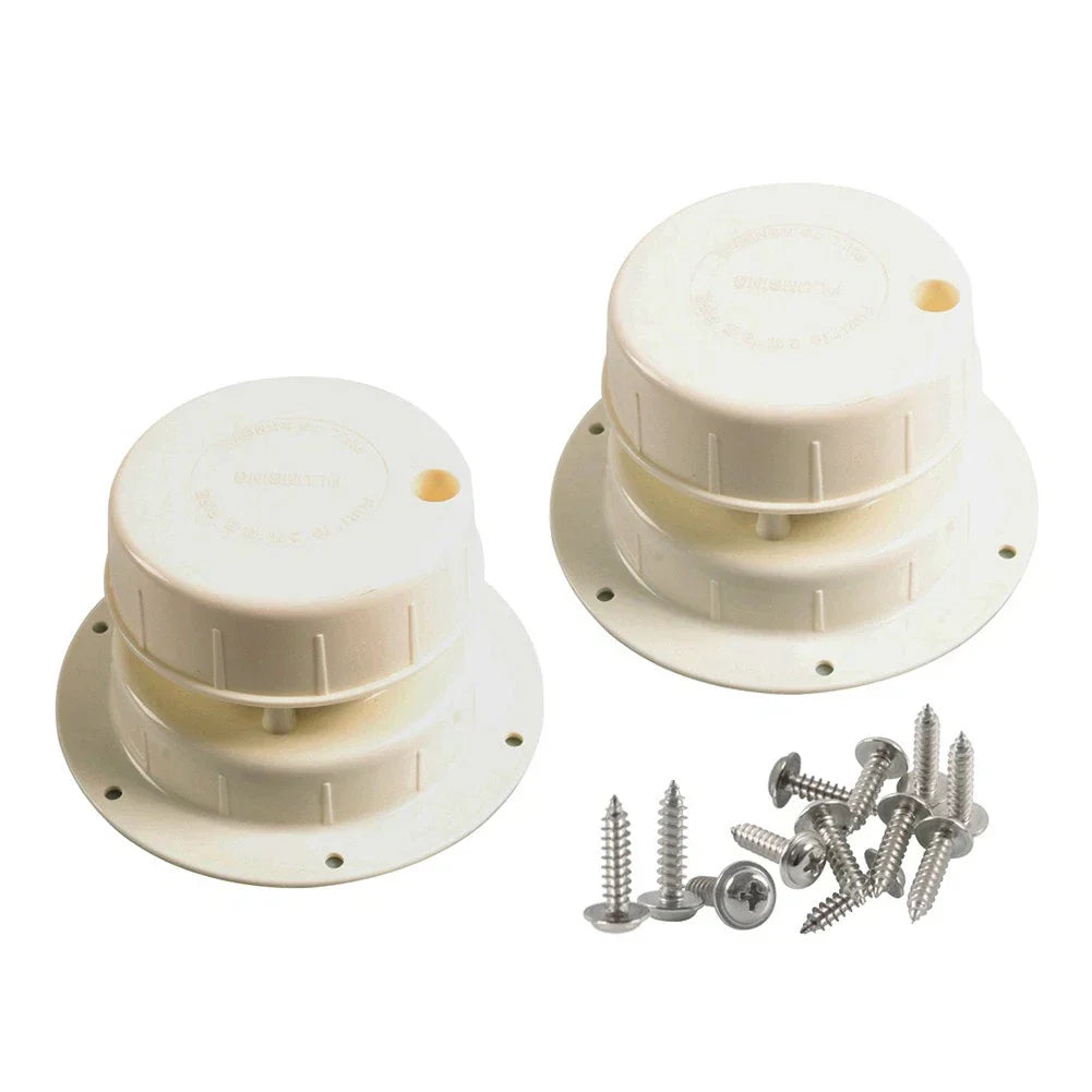 Plumbing Vent Cover Attic Roof Cap for RV Camper Trailer Motorhome White