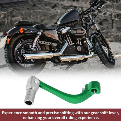 Folding Motorcycle Gear Shifter Lever for Honda CRF110F (2013-2018) Green Silver