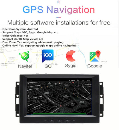 8'' Car Stereo GPS Navigation for Dodge Dakota, Chrysler, Jeep Patriot (2005-2011)